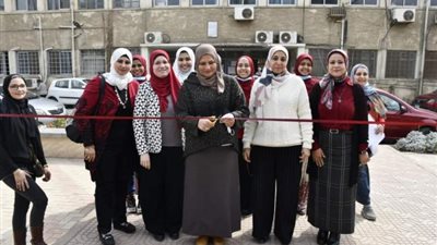 بالصور .. افتتاح المعرض الخيرى الثالث بكلية البنات جامعة عين شمس