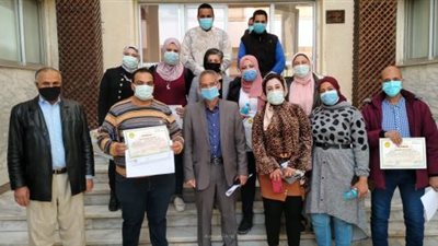 بالصور.. انتهاء فعاليات دورتين تدريبتين بمركز التنمية المحلية بسقارة