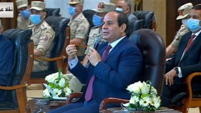 السيسي: التعدي علي الأراضي لا يقل خطورة عن سد النهضة