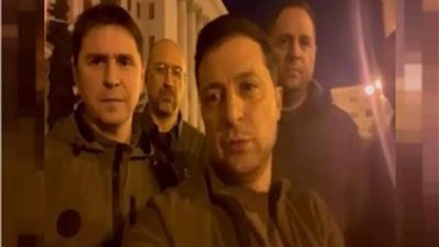 بعد أنباء عن هروبه.. الرئيس الأوكراني يرد بفيديو