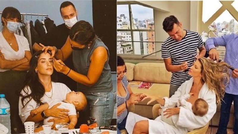 نجمات برفقة أطفالهن