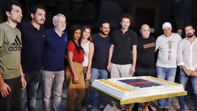 كريم محمود عبد العزيز يودع تصوير فيلم ”موسى”