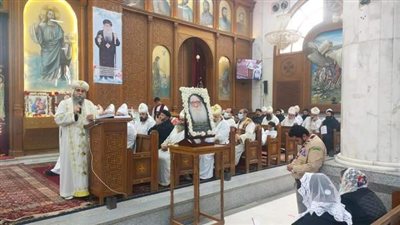 صور.. كيف أحيت الكنيسة الذكرى الأولى لأسقف بني مزار ؟