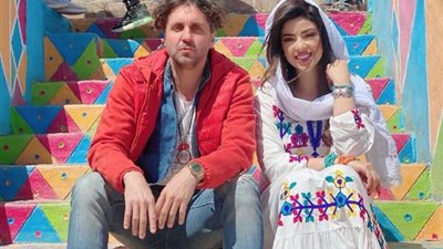 ميرنا جميل من كواليس مسلسل ”اللعبة 3”