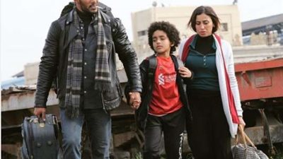 محمد رمضان برفقة دينا الشربيني من كواليس مسلسل ”المشوار”