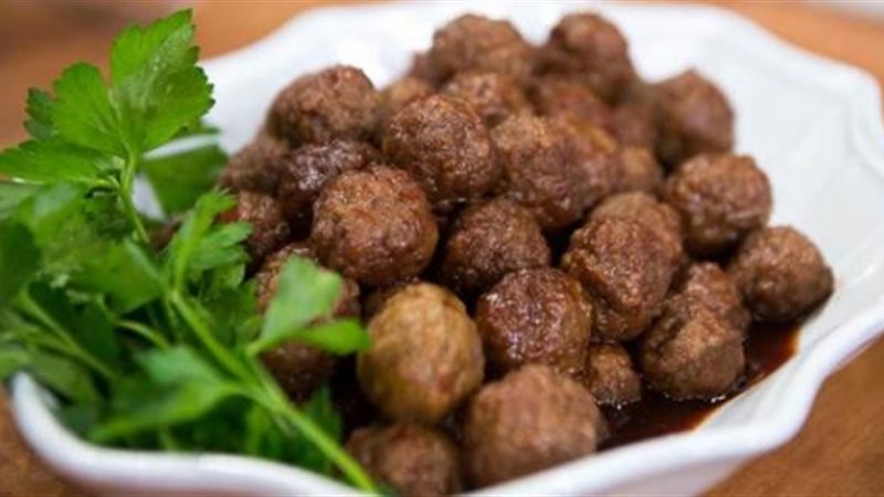 كرات الكفتة بالجبنة