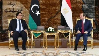 تفاصيل مباحثات السيسى مع رئيس المجلس الرئاسي الليبي