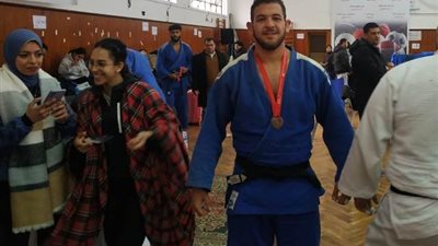 بالصور .. جامعة بدر تحصل على الميدالية البرونزية على مستوى الجامعات فى الجودو