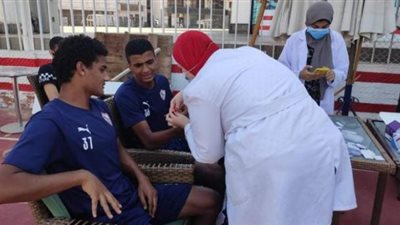 سلبيه مسحه لاعبو الزمالك قبل مواجهه الطلائع