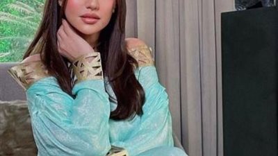 درة تتألق بالازرق فى أحدث جلسة تصوير