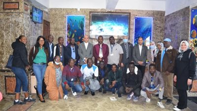 بالصور .. المعهد القومي لعلوم البحار يستقبل وفدًا إفريقيا من مركز التدريب الإقليمي للموارد المائية والرى