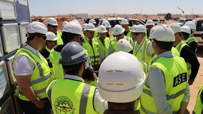 جولة تفقدية لرئيس «آتوم ستروي إكسبورت»  لمحطة الضبعة لبدء صب «الخرسانة الأولى»
