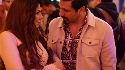 نجلاء بدر برفقة حسن الرداد من كواليس ”بابلو”