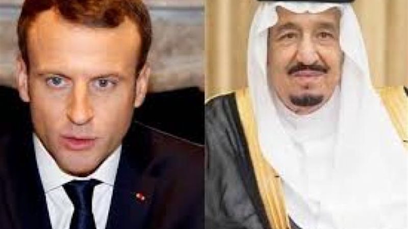 الملك سلمان وماكرون