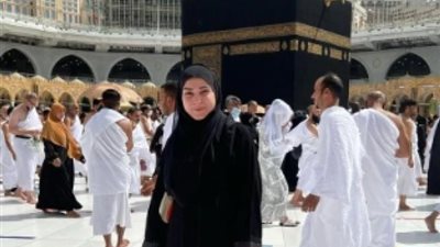 روجينا بالحجاب في أحدث ظهور لها