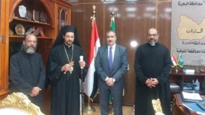 بتكليف من بطريرك الكاثوليك .. تعرف علي سبب زيارة الأنبا باخوم لمحافظ المنوفية
