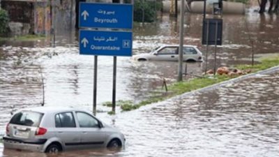 عاجل.. سيول جارفة تجتاح لبنان