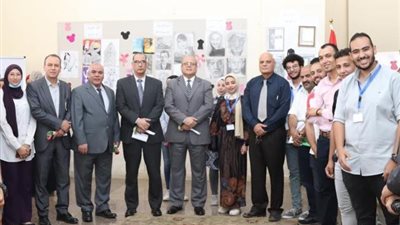 رئيس جامعة الدلتا التكنولوجية يفتتح المعرض الفنى فى نسخته الثانية