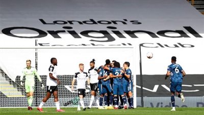 أرسنال يسجل أول أهداف الدوري الإنجليزي ويتقدم على فولهام في الشوط الأول