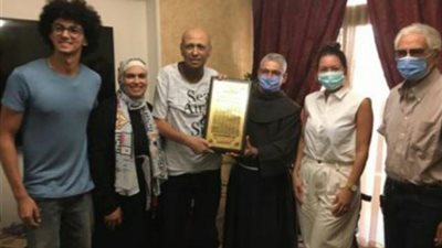 بالصورة.. بطرس دانيال ولقاء الخميسي يدعمان جمال يوسف بعد إعلان إصابته بالسرطان