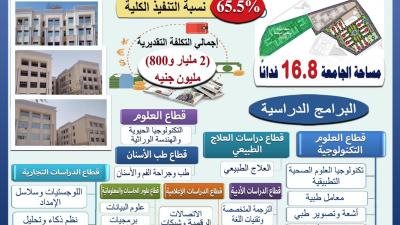 بالإنفوجراف .. تعرف على تطور معدلات الأداء بجامعة حلوان الأهلية