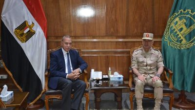 تفاصيل لقاء محافظ القليوبية ورئيس أركان قوات الدفاع الشعبي والعسكري بالمحافظة