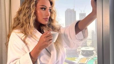 بالروب.. مايا دياب بإطلالة جريئة في أحدث ظهور لها