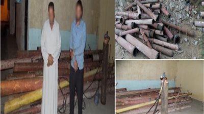 كشف المتورطين فى الإستيلاء على قرابة 2,5 طن من مهمات شركة الكهرباء