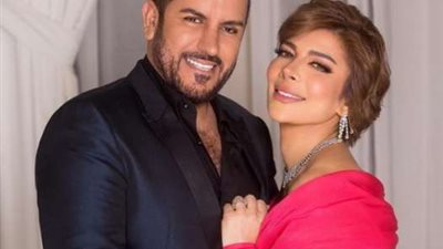 أصالة تحتفل بعيد زواجها الأول بشكل رومانسي