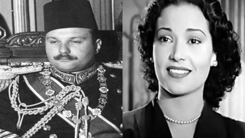 الملك فاروق ومديحة