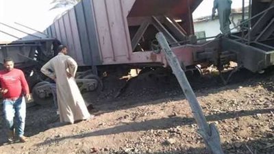 بيان عاجل من «السكة الحديد» بشأن حادث انقلاب قطار بضائع في البحيرة