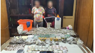 ضبط أكثر من 23 كيلو من مخدرى الأستروكس والشادو وأدوات تصنيعها بالجيزة