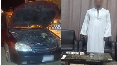 بالصور .. ضبط كمية من مخدر الحشيش بحوزة أحد الأشخاص بأسوان