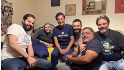 هلا رشدى فى أحدث ظهور مع حميد الشاعرى بعد تعرضها لوعكة صحية