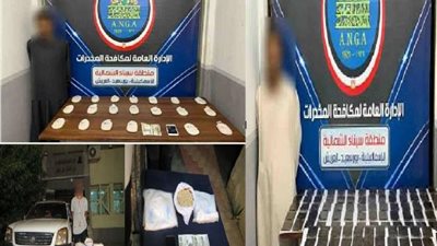 ضبط 120 طربة حشيش وكمية من الهيروين بقيمة بلغت قرابة 2 مليون جنيه