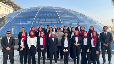 طلاب جامعة القاهرة يشاركون في فعاليات افتتاح محطة عدلي منصور المركزية