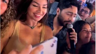 جوهرة ترقص على نغمات أغانى تامر حسنى فى حفله الأخير