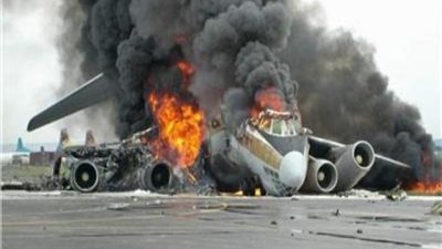 مقتل جميع أفراد طاقم طائرة الشحن الأوكرانية المنكوبة في اليونان