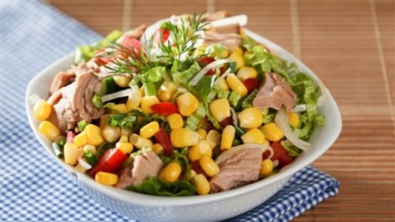 سلطة التونة بالأرز