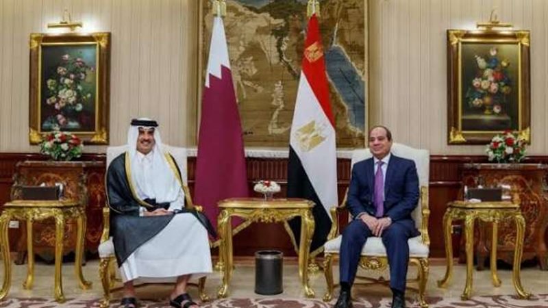 السيسي وأمير قطر
