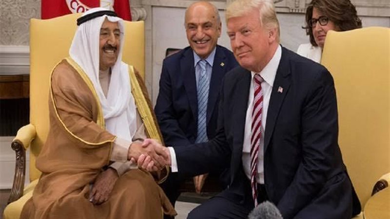 ترامب وأمير الكويت