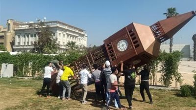 صور وفيديو صادم.. إزالة أكبر قاعة أفراح وفوتوسيشن بطريق مصر الفيوم