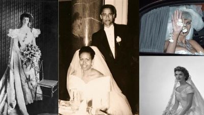 كل ما تريد معرفته عن فساتين زفاف زوجات رؤساء أمريكا فمن الأجمل؟