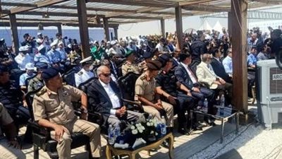 بالفيديو.. محافظ الجيزة يشهد عرض جوي مبهر بالأهرامات