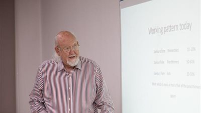 الجامعة البريطانية تستقبل ألفريدو موسكارديني لإلقاء محاضرة لأعضاء هيئة التدريس