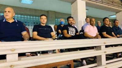 جهاز المنتخب يحضر مباراة المقاولون والاتحاد السكندري