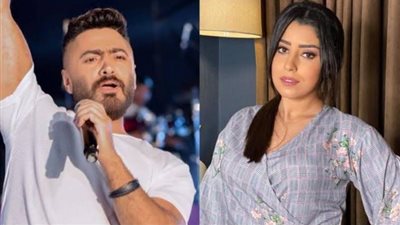 أيتن عامر تهنئ تامر حسنى بعيد ميلاده