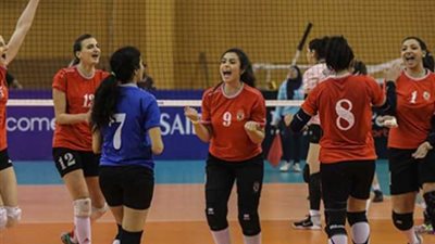 سيدات طائرة الأهلي والصيد في نهائى كاس مصر للطائرة اليوم