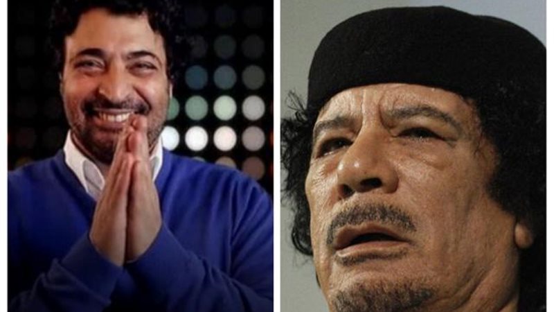 حميد الشاعري والقذافي