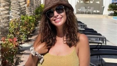 داليا مصطفى بإطلالة رقيقة فى أحدث ظهور من إيطاليا